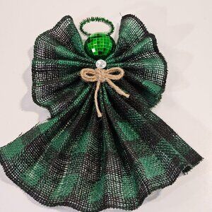 Pretty Burlap Holiday Angel